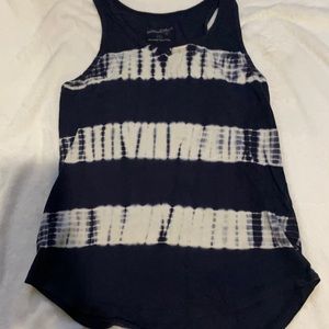Racer back tie die tank top